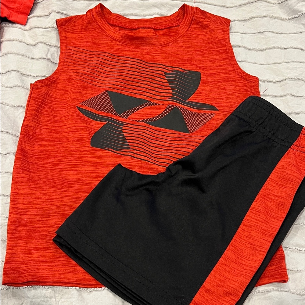 Under Armour Kids Red and Black Tank Top